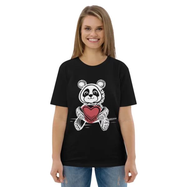 Unisex-Bio-Baumwoll-T-Shirt Panda